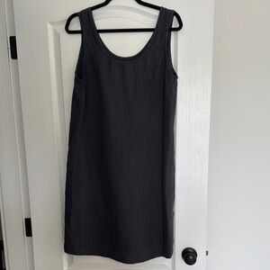 notPERFECTLINEN Simple Navy  Tank Dress M/L